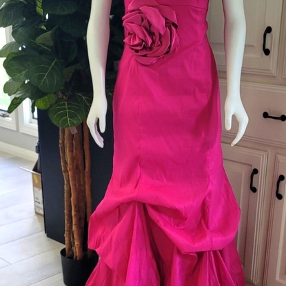 Jessica McClintock Pink Strapless Dress